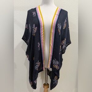 New LOFT Women’s Open Front Kimono Cardigan One Size Flowy Floral Lightweight